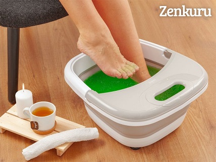 Zenkuru® Sammenklappeligt Fodbad med Massage og Varme-image
